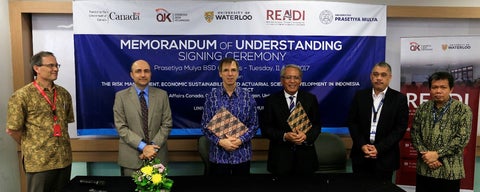 April 11, 2017 signing of a Memorandum of Understanding