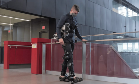 Brok Laschowski in an Exoskeleton
