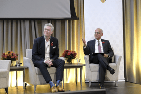 From left: Ron McKenzie, Chief Technology and Information Officer, Rogers Communications and Dr. Vivek Goel, President and Vice-Chancellor, University of Waterloo