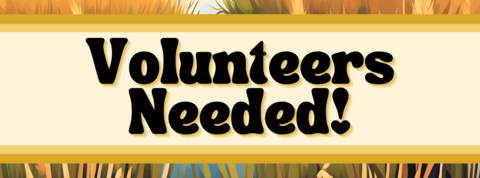 Volunteers needed banner