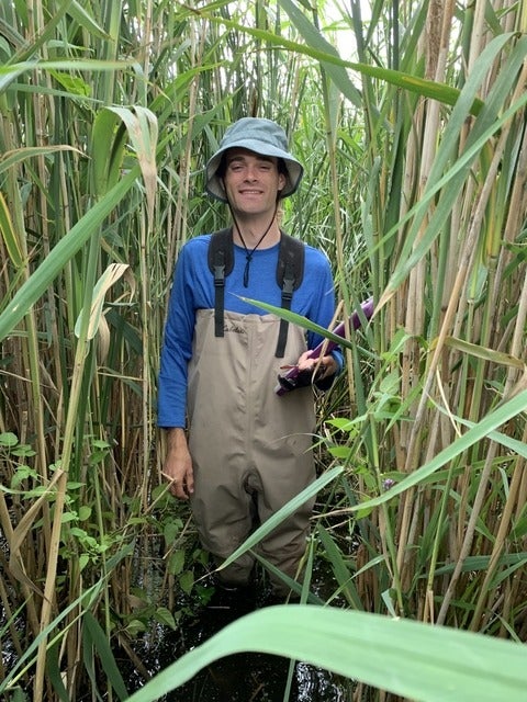 Hayden Epp in the marsh