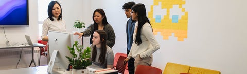 Professor Leah Zhang-Kennedy and students