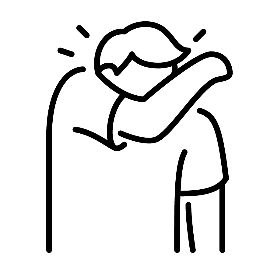 Respiratory etiquette icon