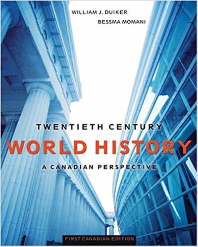 Book Cover - Twentieth Century World History, A Canadian Perspective