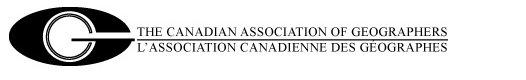 Canadian Association of Geographers logo