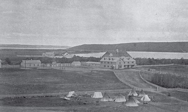 The Qu'Appelle school at Lebret, what is now Saskatchewan 1884