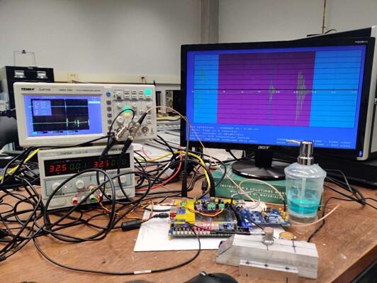 Full lab setup for the FPGA system