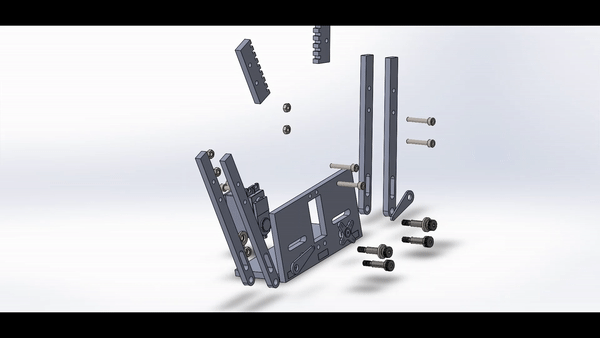 3D CAD exploded view