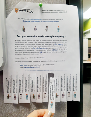 removable strips on poster