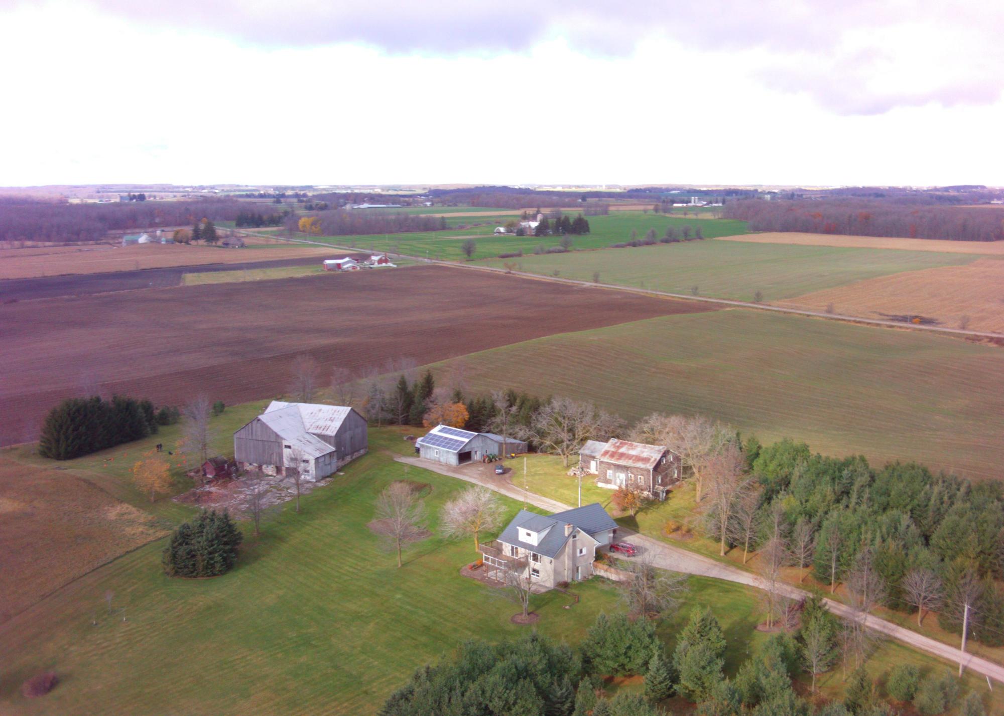 Aerial shot from the UAV