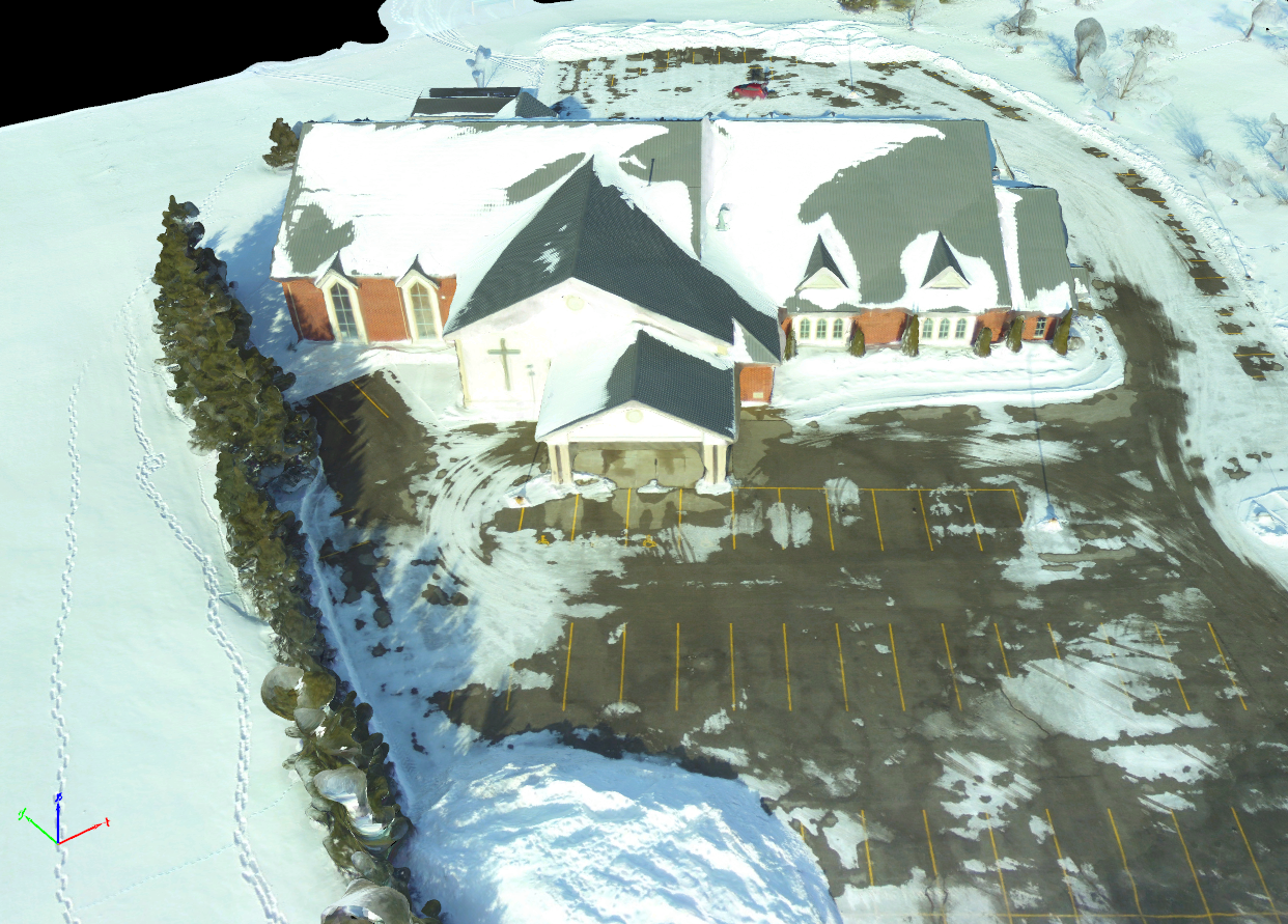 Point cloud top view