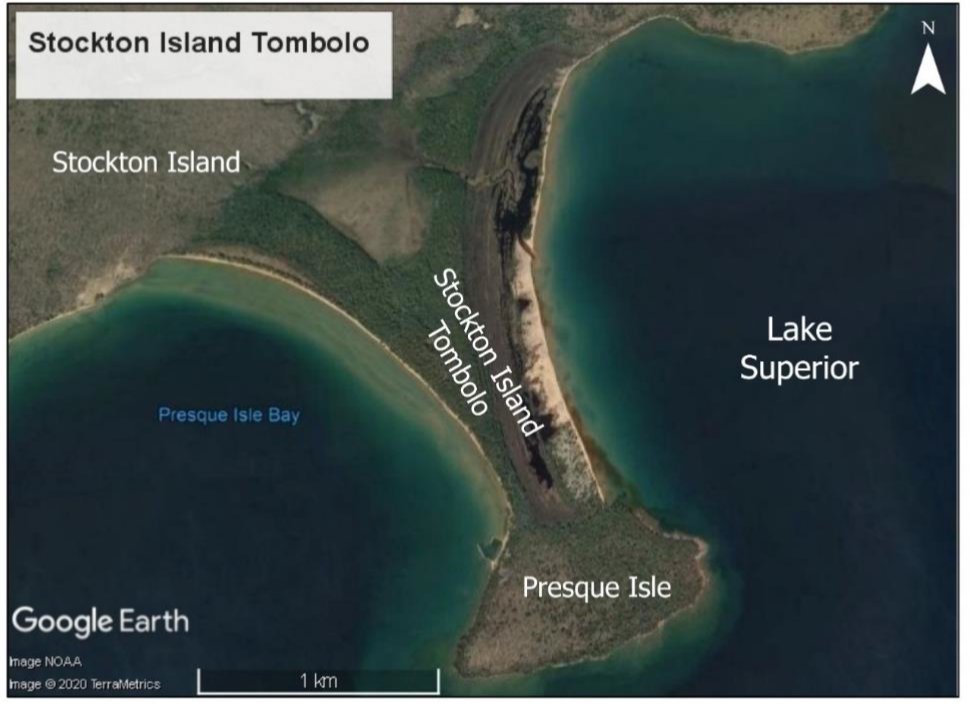 Stockton Island Tombolo, Apostle Islands National Lakeshore, Wisconsin, USA