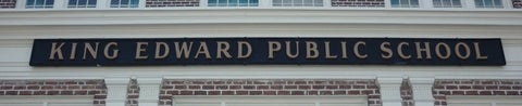 King Edward Public School sign