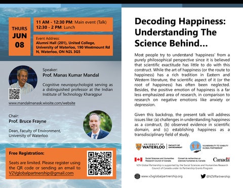 Decoding Happiness seminar poster