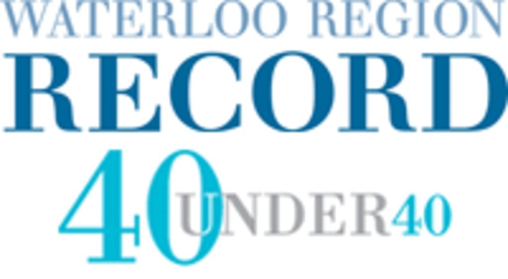 Waterloo Record 40 under 40 graphic