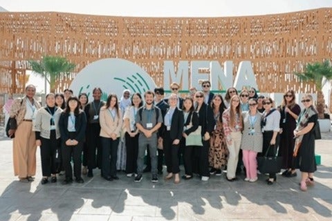 Group of SDSN delegates at MENA Climate week