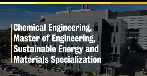 Chemical Engineering New Sustainable Energy and Materials Specialization