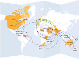 image showing map of world and migration patterns