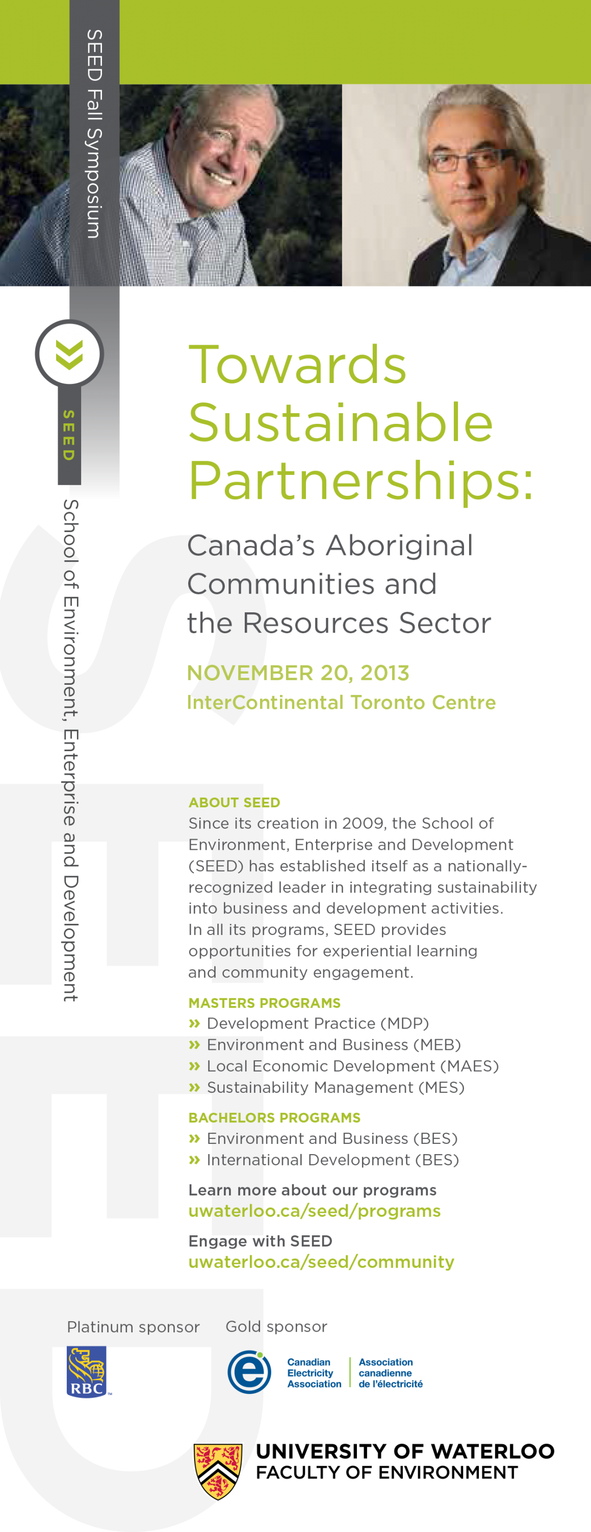 Towards Sustainable partnerships program (side 1)