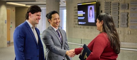 people shaking hands