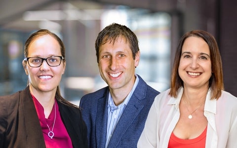 Lisa Pynenburg, Dr. Timothy Bauer and Dr. Krista Fiolleau