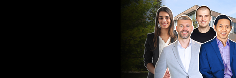 SAF Alumni Nishi Shah, Knorad Pawlak, Ben Jackson and David Ha