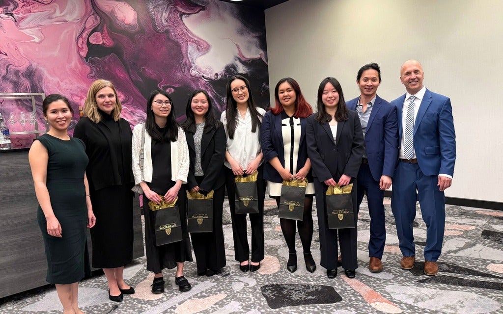 SAF's CFE National Honour Roll recipients with the Master of Accounting team.