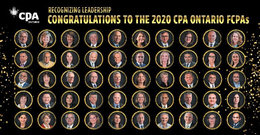 2020 CPA Ontario's list of FCPA Inductees