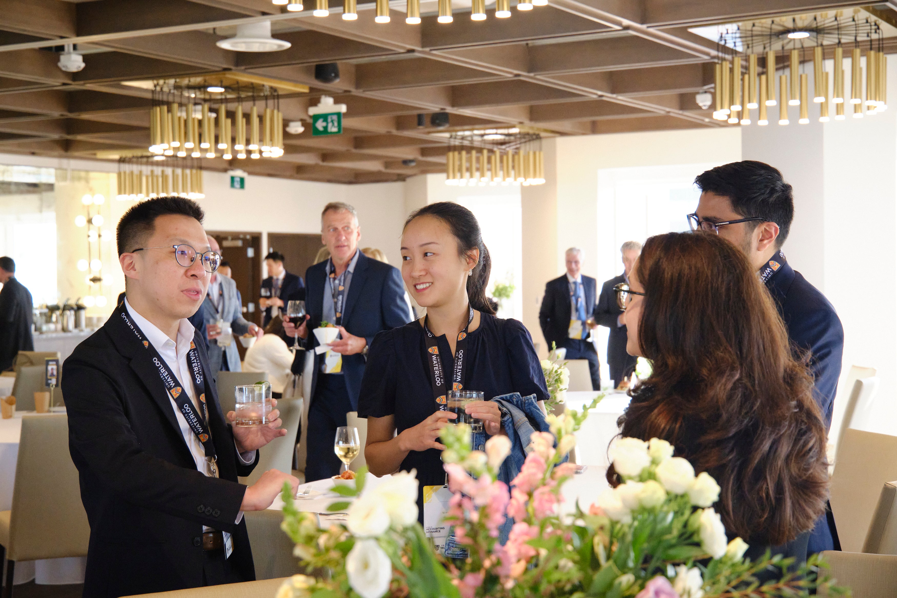 guests mingling at the alumni excellence gala