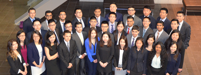 Group photo of students on the student investment fund. 