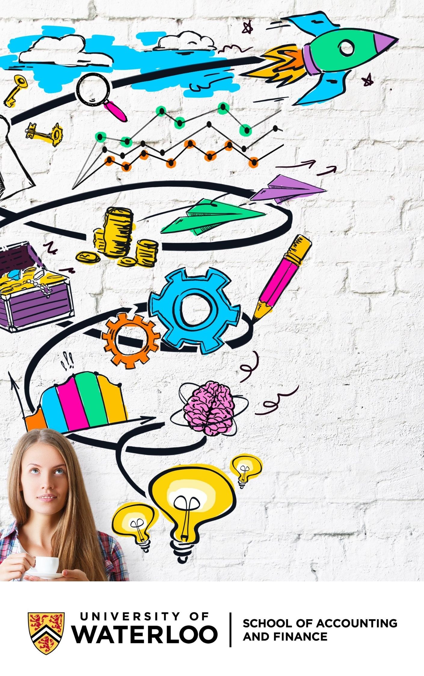  Image of the back of a student sitting at a desk. Image of pencils, coffee cup, ruler and open text book. Image of empty desks in a classroom. Image of open textbook with cellphone and pencile on top.
