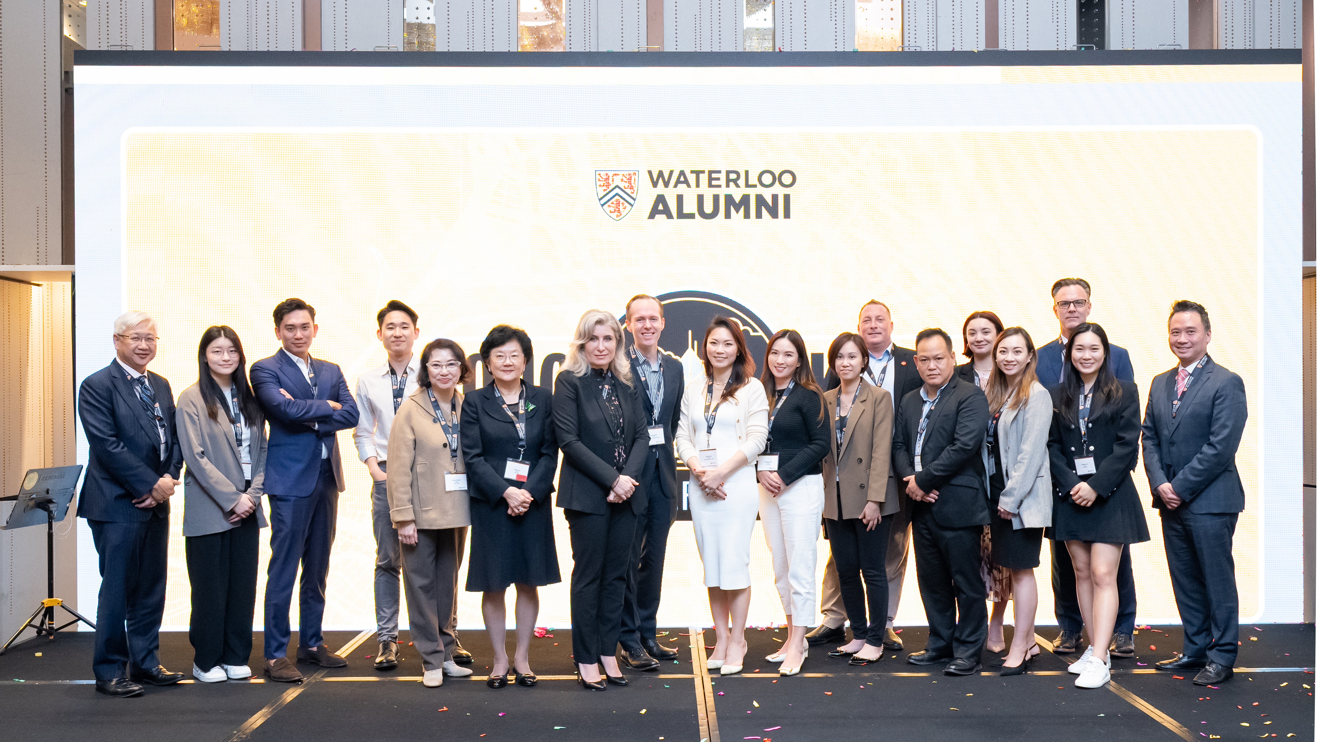 Faculty of Arts alumni with Blake Phillips and Victoria Hinde