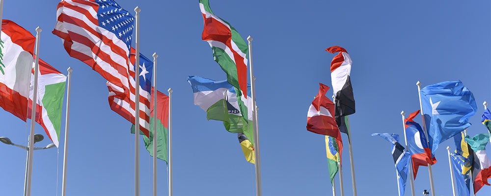 different country flags