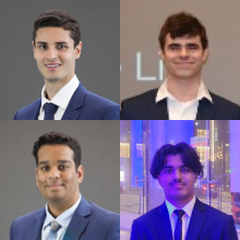 Mohammed, Robert, Nathan, and Seniru headshots