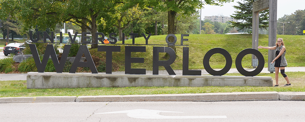 kyrie with waterloo sign