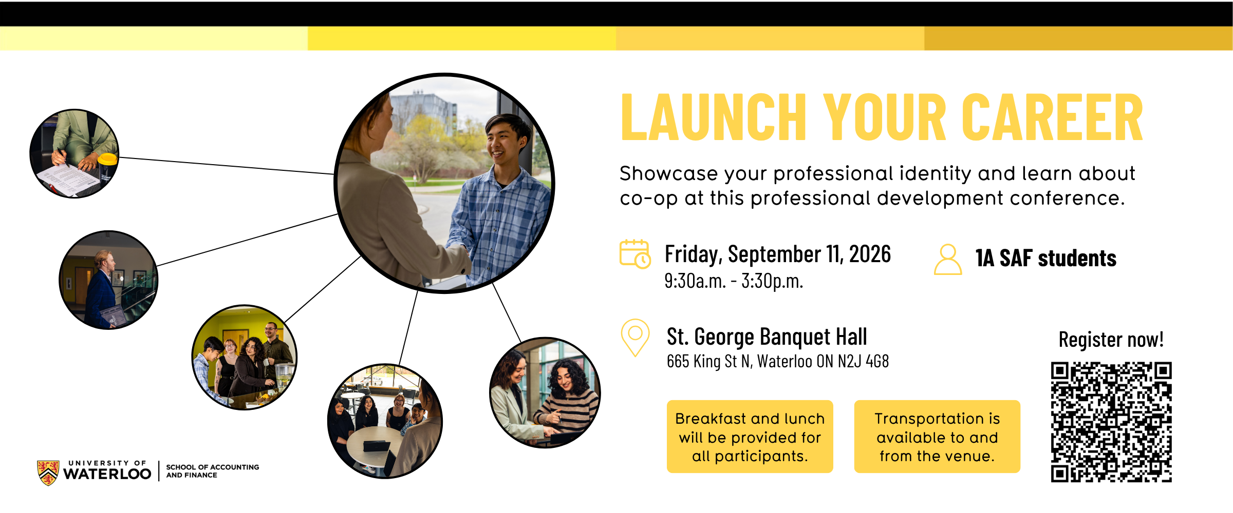 Launch Your Career, September 11, 2026, 9:30am-3:30pm, St George Banquet Hall