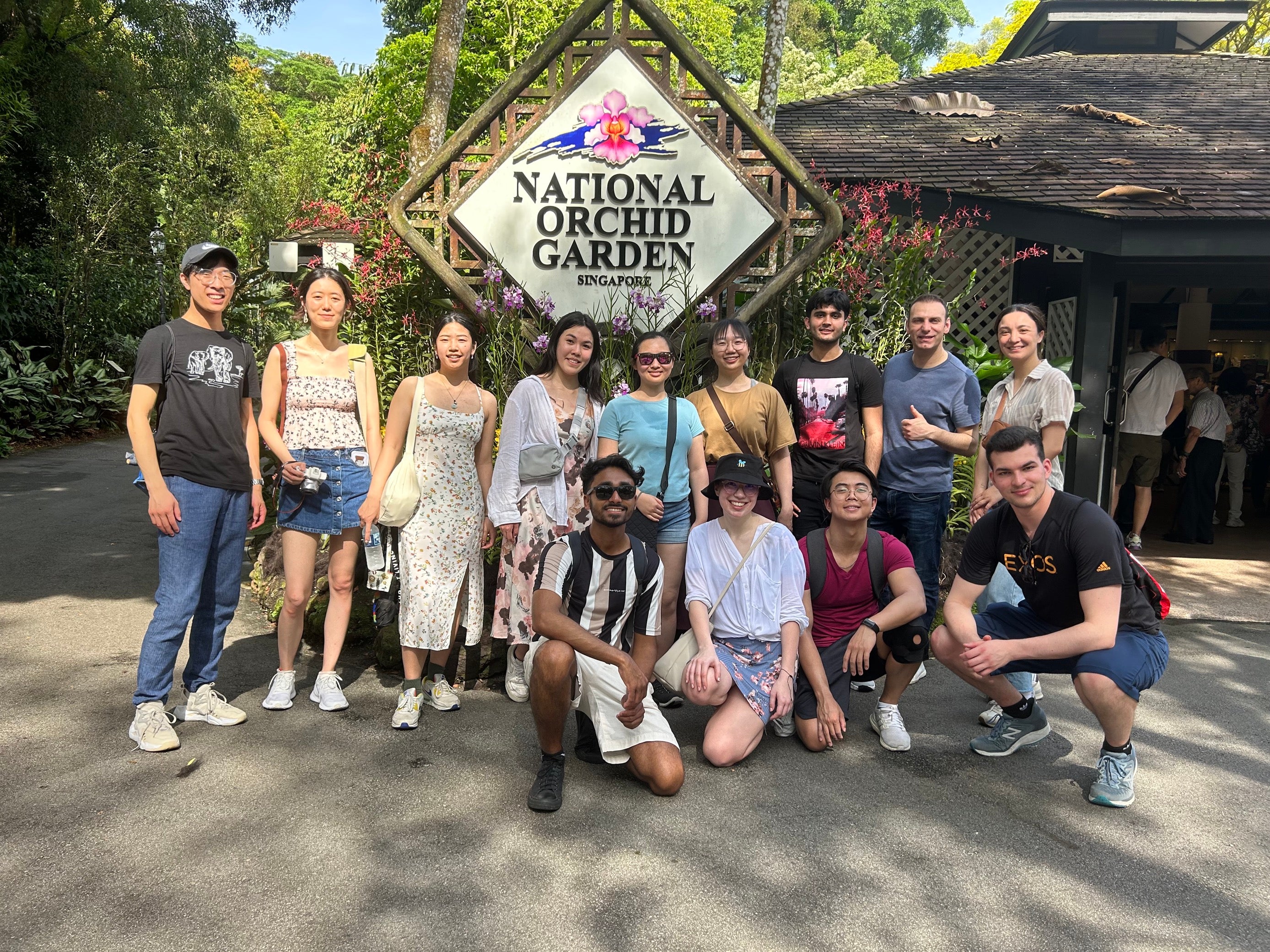 Singapore trip team at the botanical gardens