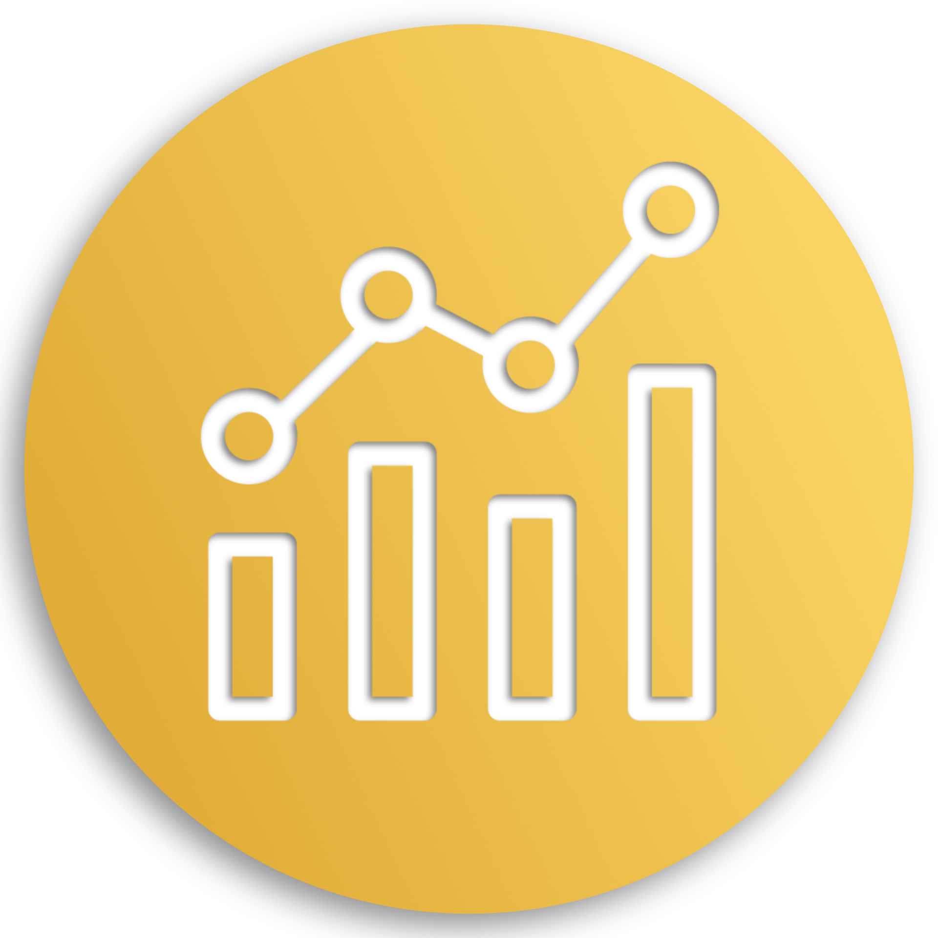 line and bar graph