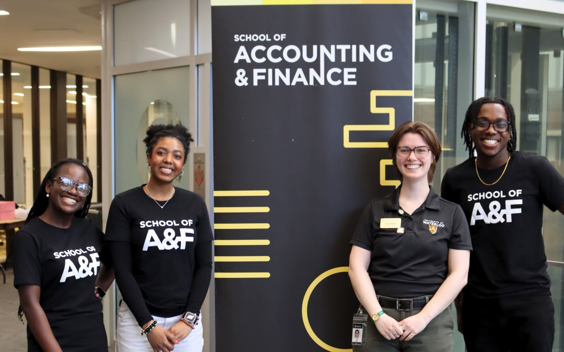 School of Accounting and Finance staff and volunteers.
