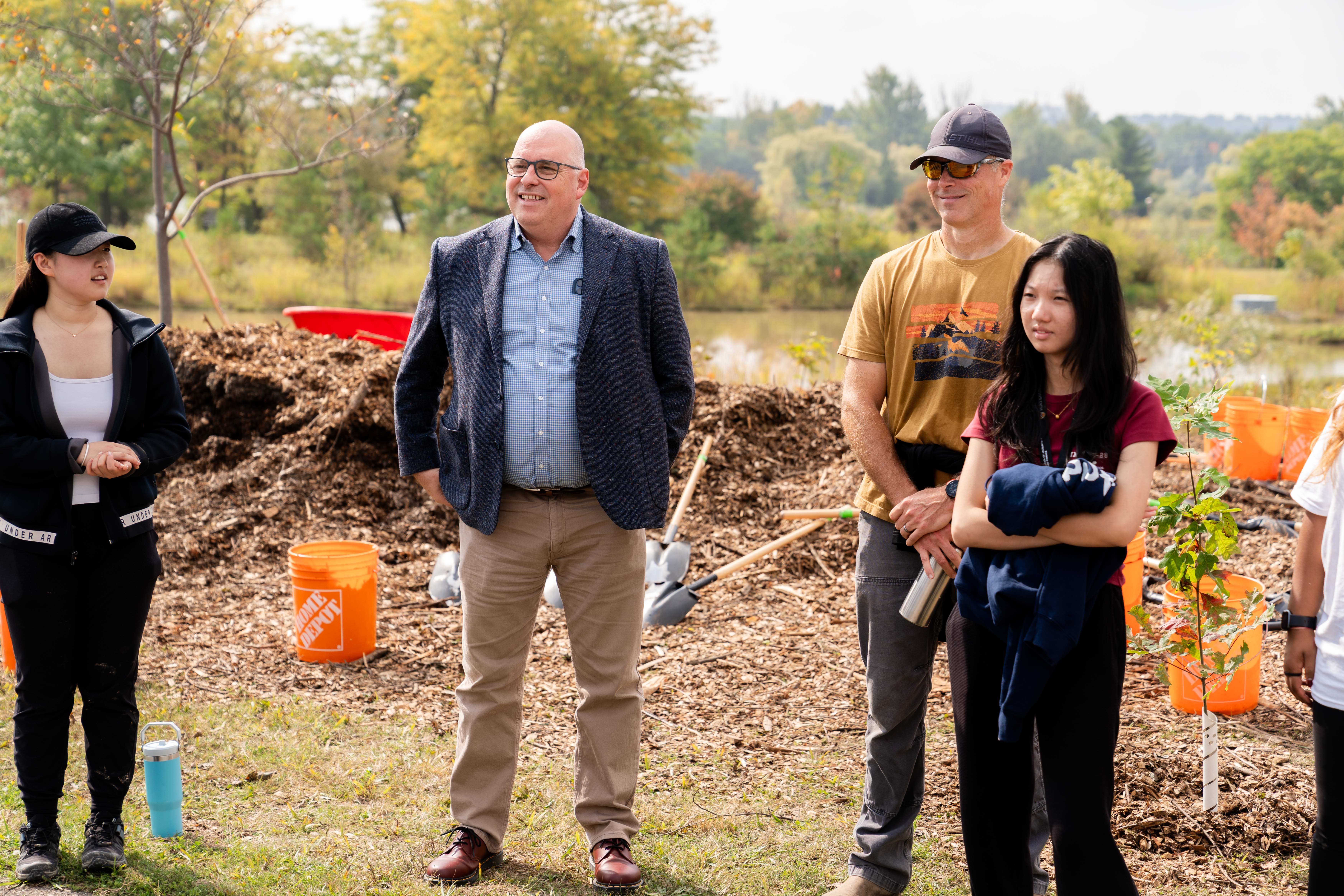 SAF Alum Tim Jackson at the SFM tree planting event
