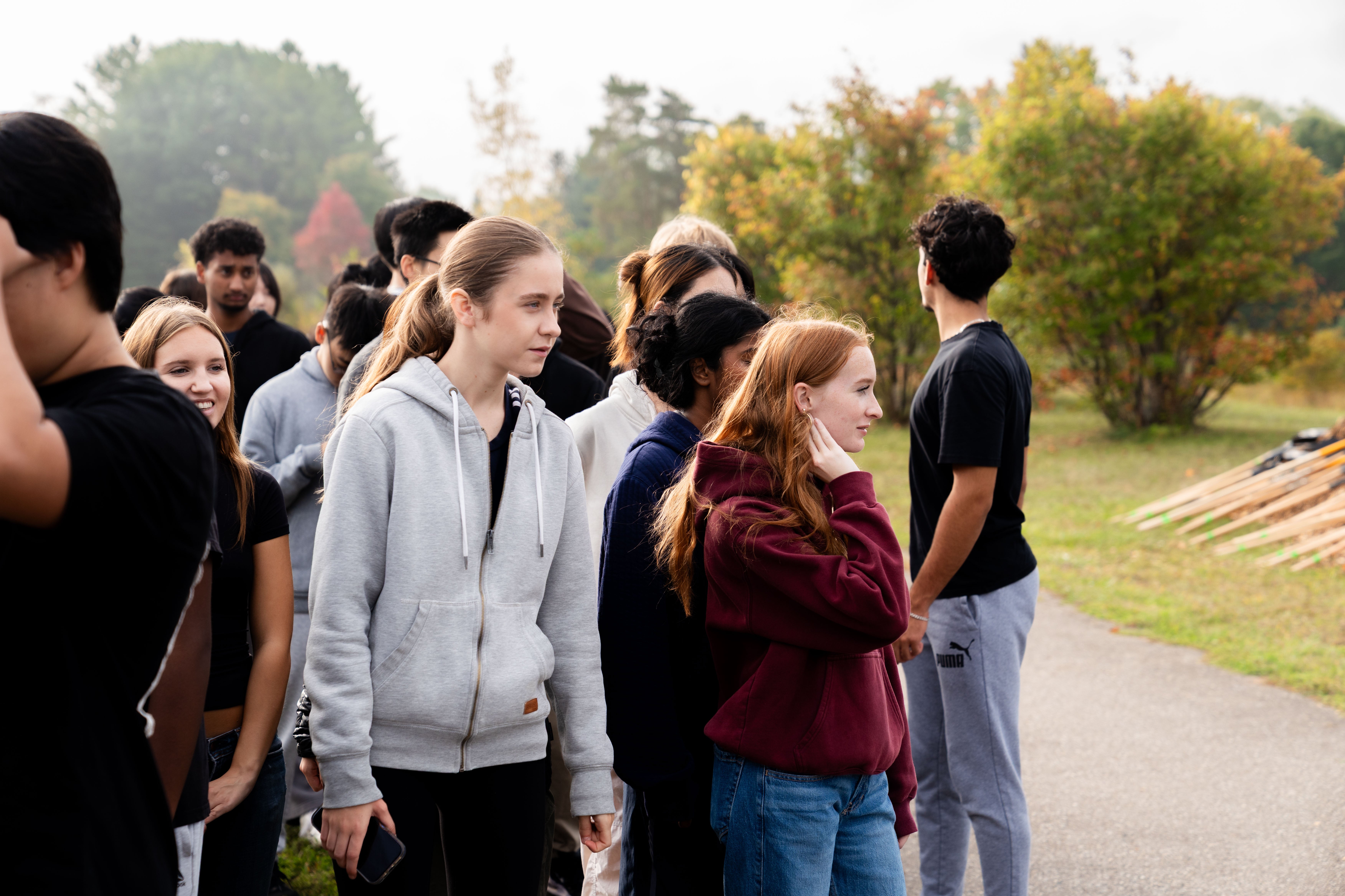 SFM students at the tree-planting opening ceremony