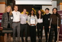 Ellen, Curtis, Owen, Asha, Megan, Philbert, and Lakshmi team photo