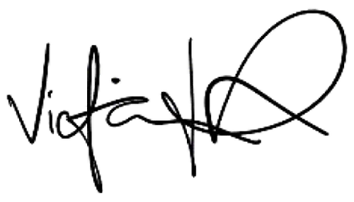 Signature of Victoria Hinde