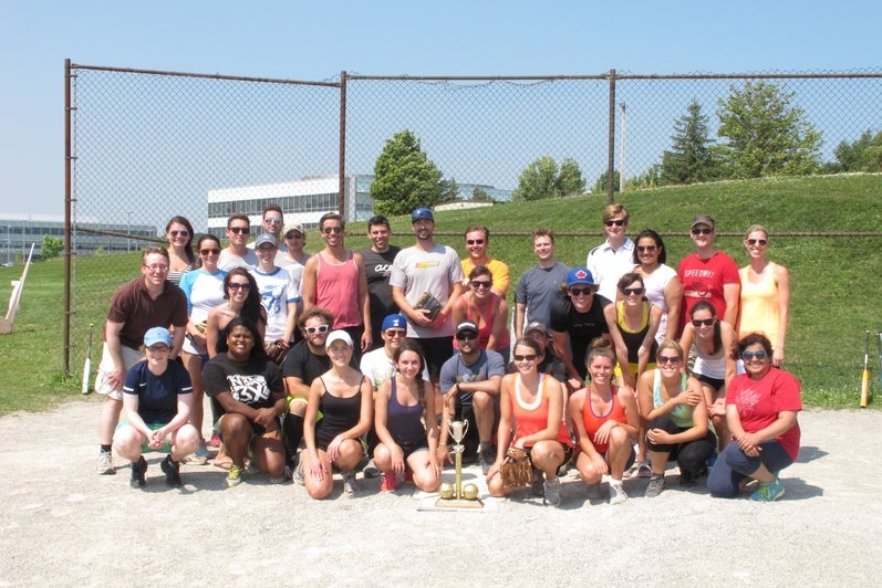 Group picture from 2014 Softball Game
