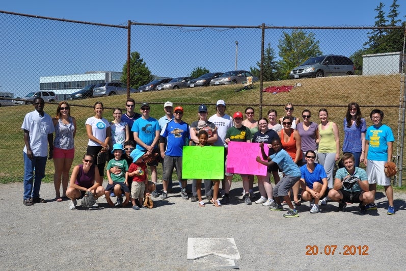 Group picture from 2012 Softball Game