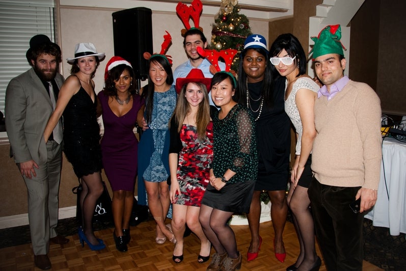 Group picture of students from Snow Ball
