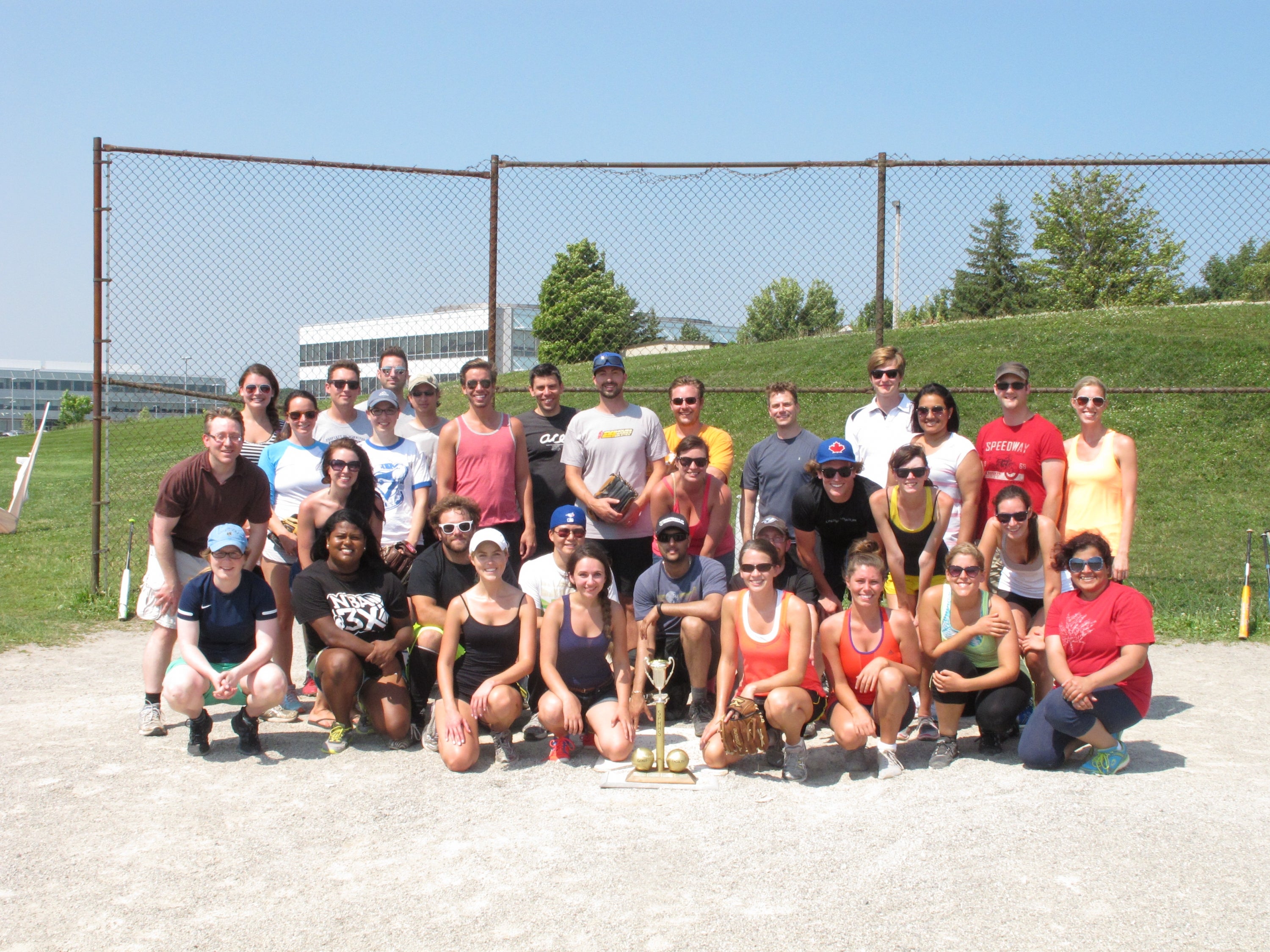 Group picture from 2014 Softball Game