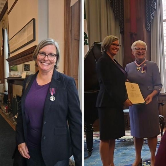 Dr Meg Gibson receives King Charles Coronation Medal