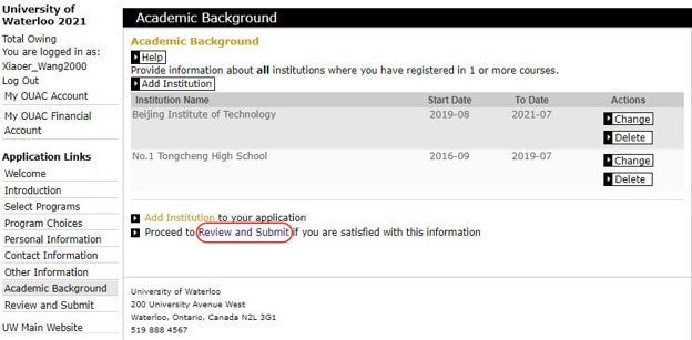 academic background complete