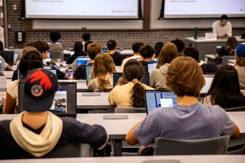 Students in a classroom